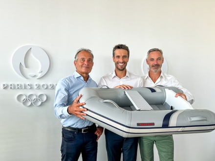 Ronan Chabot - Président RCM-Highfield France / Tony Estanguet - Président Paris 2024 / Pascal Eric Montazel - Directeur Highfield France Ronan Chabot - Président RCM-Highfield France / Tony Estanguet - Président Paris 2024 / Pascal Eric Montazel - Directeur Highfield France