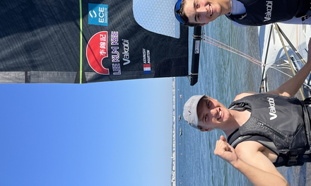 Objectif pour Anatole et Malo : monter sur les marches du podium des moins de 23 ans à Vilamoura Nautisme Article