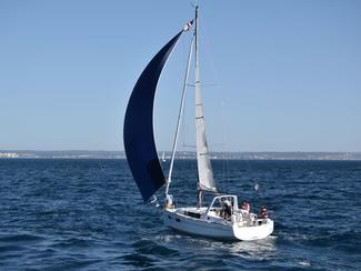 L'équipement de pont sur un bateau de grande...