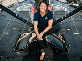 Sam Davies et Justine Mettraux dans le regard...