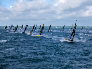 Transat Jacques vabre 2023 : magnifique départ en trois temps en baie de Seine