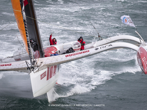 Transat Jacques Vabre Luke Berry et Antoine Joubert terminent deuxièmes de la première étape