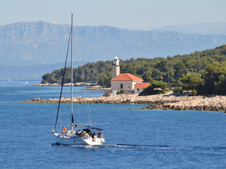 Cap et phare de Razanj, île de Brac