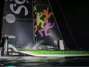 Thomas Coville et Thomas Rouxel (Sodebo Ultim 3) quatrièmes de la Transat Jacques Vabre en catégorie ULTIM (avant jury)