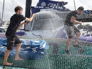  Pierre Quiroga et Ronan Treussart (Viabilis Océans), troisièmes de la Transat Jacques Vabre en Ocean Fifty