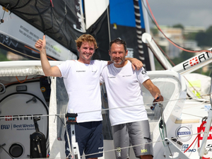 Une 17e place sur la Transat Jacques Vabre pour Romain Attanasio et Loïs Berrehar après 14 jours en mer