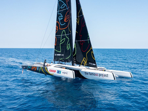 Première course Transatlantique en trimaran pour l'équipage de The Famous Project