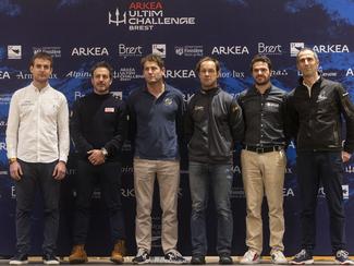 ARKEA ULTIM CHALLENGE - Brest : les 6 skippers...
