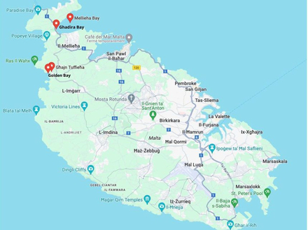 4 Plages à voir sur l'île de Malte 4 Plages à voir sur l'île de Malte