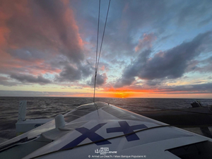 Armel Le Cléac'h, une nuit à bricoler pendant l'ARKEA ULTIM CHALLENGE Brest 