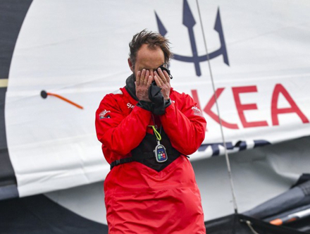 Arrivée de Thomas Coville, Sodébo Ultim 3, 2ème Arrivée de Thomas Coville, Sodébo Ultim 3, 2ème