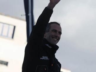 Armel Le Cléac'h sur la troisième marche du...