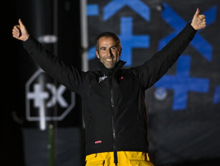 Arrivée d'Armel Le Cléac'h, Maxi Banque Populaire XI, 3e de l'ARKEA