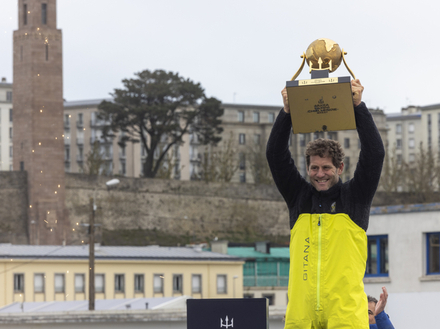 Charles Caudrelier (Maxi Edmond de Rothschild) vainqueur de la première édition de l'ARKEA ULTIM CHALLENGE - Brest Charles Caudrelier (Maxi Edmond de Rothschild) vainqueur de la première édition de l'ARKEA ULTIM CHALLENGE - Brest
