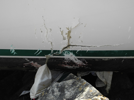 Echouage sur rochers Echouage sur rochers