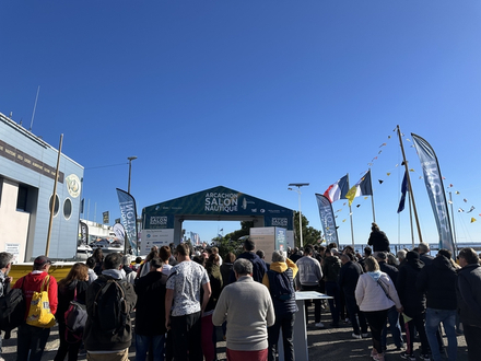 L'équipe Figaro Nautisme était au rendez-vous dès l'ouverture du salon 2024