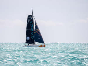 The Transat CIC : démâtage du Class40 QWANZA