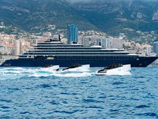 Grand Prix de F1 à Monaco : défilé de yachts...