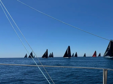  À bord de DMG Mori, photo du départ prise par Kojiro Shiraishi.