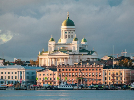 Helsinki, capitale de la Finlande. 
