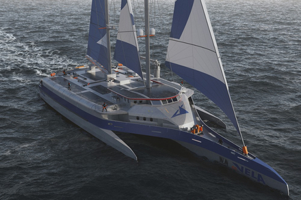 Le premier trimaran cargo. Nautisme Article