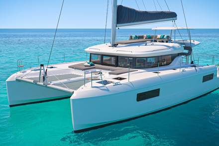 Le nouveau Lagoon 43 a ete presente recemment lors du salon nautique de la Grande-Motte. 