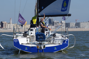 Loïs Berrehar et Charlotte Yven en pleine confiance pour La Solitaire du Figaro-Paprec