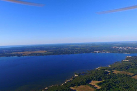 Lac de Biscarrosse Parentis vu du ciel Lac de Biscarrosse Parentis vu du ciel