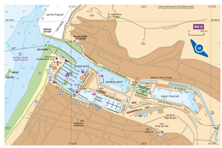 Port de plaisance de Fecamp.