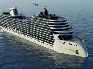 Le MV Narrative, un navire de croisière...