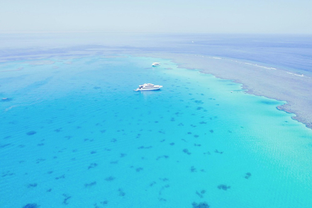 Lagon de Sataya vu du ciel Nautisme Article