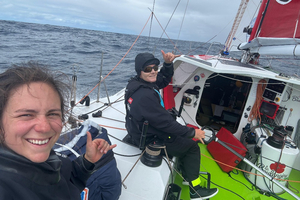Transat Québec - Saint-Malo : L’équipage 100% féminin de la Boulangère Bio accroche le groupe de tête