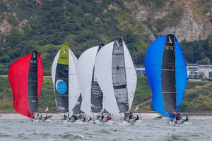 Tour Voile : La valse des Figaro Beneteau 3 au Cap de la Hève