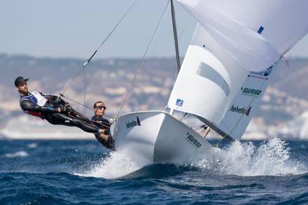 Camille Lecointre et Jeremie Mion ont remporte le Test Event a Marseille en juillet dernier en 470