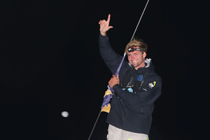 Loïs Berrehar (Skipper Macif 2022), vainqueur de la 3e étape de La Solitaire du Figaro Paprec