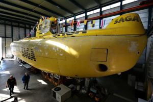 Le sous-marin Saga du commandant Cousteau, une renaissance marseillaise haute en couleur