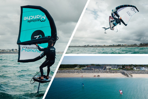 La Manche véritable terrain de jeu pour les sports nautiques reçoit des champions de Wingfoil et de Kitesurf