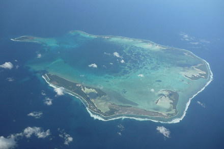 Les iles Cocos vues du ciel