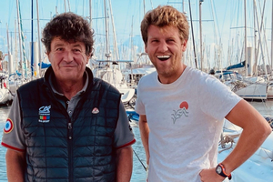 Vendée Globe : Benjamin Ferré, une aventure de transmission avec Jean et Anne Le Cam, parrain et marraine de son bateau