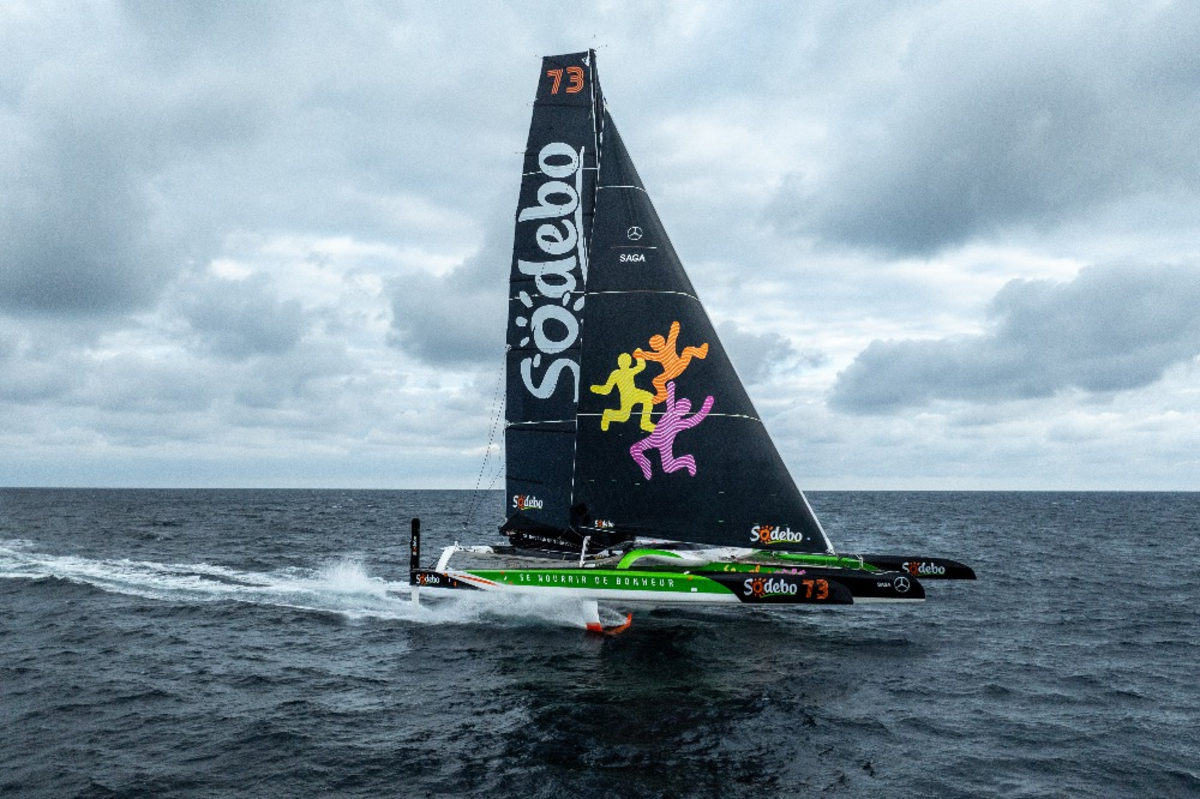 Trophée Jules Verne Code vert déclenché Sodebo Ultim 3 sur le