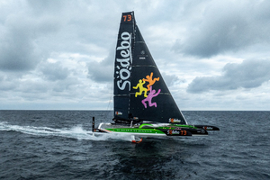 Trophée Jules Verne : Code vert déclenché - Sodebo Ultim 3 sur le départ