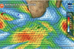 Météo Vendée Globe : le trio de tête se livre à une rude bataille en arrivant dans l’Océan Indien