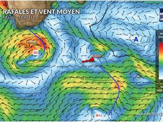 Météo Vendée Globe : trois dépressions, trois...
