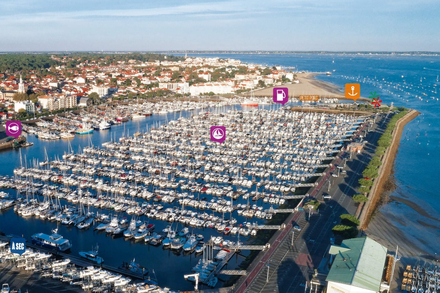 Le port d'Arcachon, en couverture du Bloc Marine Atlantique 2025 Nautisme Article