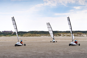 Le char à voile, une activité décoiffante même en plein hiver