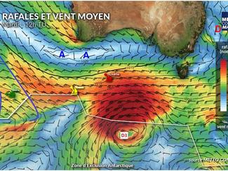 Météo Vendée Globe : une tempête s'éloigne...