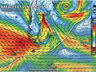 Météo Vendée Globe : défis en Atlantique Sud