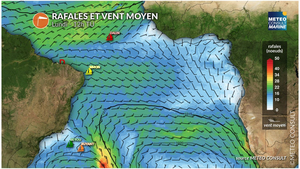 Météo Vendée Globe : Charlie Dalin ne doit rien lâcher dans l'alizé de l'Atlantique Nord