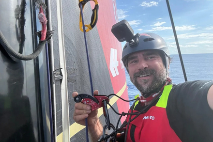  Photo envoyee depuis le bateau Malizia - Seaexplorer lors de la course a la voile du Vendee Globe le 06 janvier 2025