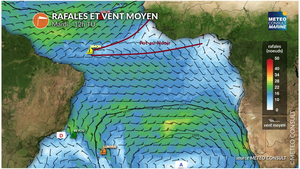 Météo Vendée Globe : l’allure est rapide et la route presque directe vers l’arrivée prévue dans une semaine